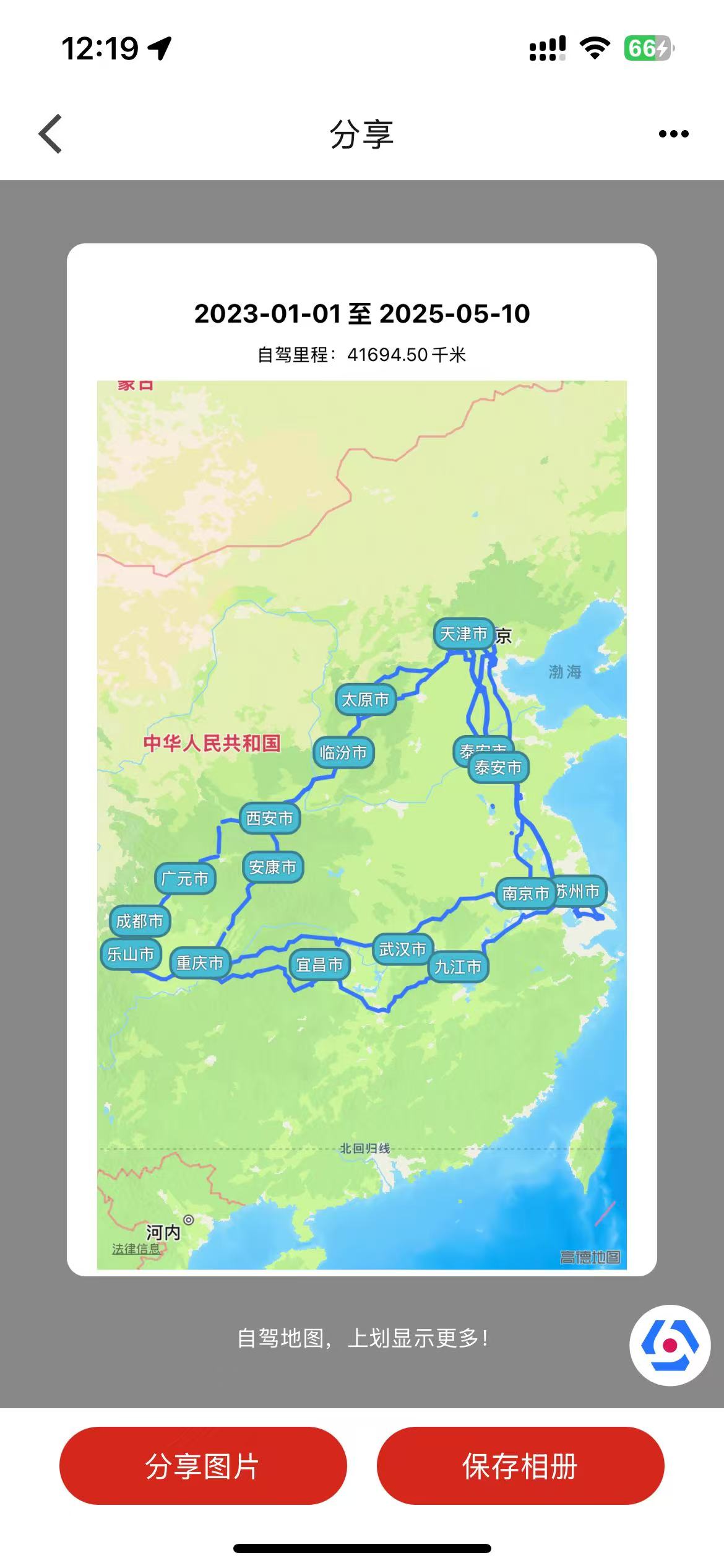 社交分享功能展示